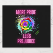 Meer Pride Minder Vooroordelen LGBT Flower Sticker (Enkel label)