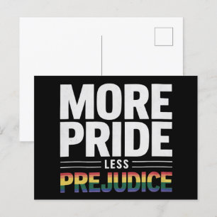 Meer Pride Minder Vooroordelen LGBT Gay Pride Maan Briefkaart