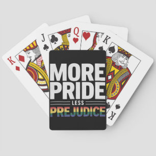 Meer Pride Minder Vooroordelen LGBT Gay Pride Maan Pokerkaarten