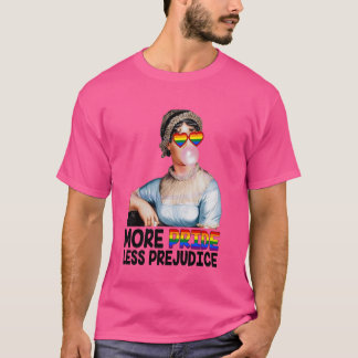 Meer Pride Minder Vooroordelen LGBT Gay Pride Maan T-shirt