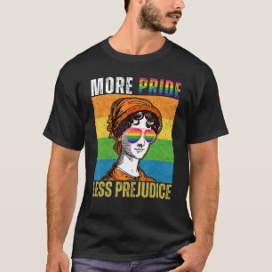 Meer Pride Minder Vooroordelen LGBT Gay Pride Maan T-shirt