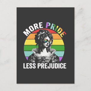 Meer Pride Minder Vooroordelen LGBT Gay Pride Maan Uitnodiging Briefkaart