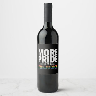 Meer Pride Minder Vooroordelen LGBT Gay Pride Maan Wijn Etiket