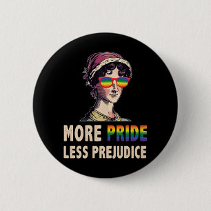 Meer Pride Minder Vooroordelen LGBT Gay Proud Ally Ronde Button 5,7 Cm