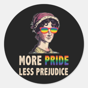 Meer Pride Minder Vooroordelen LGBT Gay Proud Ally Ronde Sticker