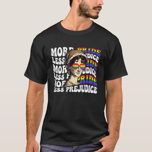 Meer Pride Minder Vooroordelen LGBT Gay Proud Ally T-shirt (Voorkant)