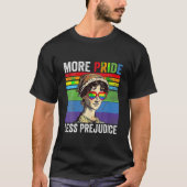 Meer Pride Minder Vooroordelen LGBT Gay Proud Ally T-shirt (Voorkant)