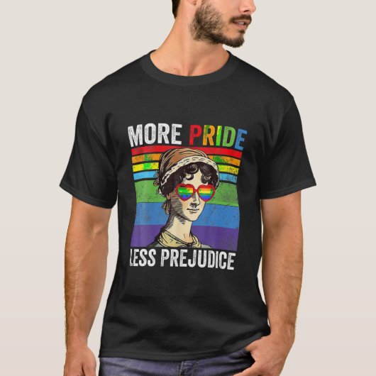 Meer Pride Minder Vooroordelen LGBT Gay Proud Ally T-shirt (Voorkant)