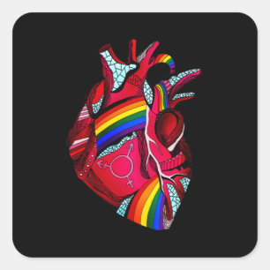 Meer Pride Minder Vooroordelen LGBT Gay Proud Ally Vierkante Sticker