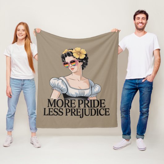 Meer Pride Minder Vooroordelen LGBTQ Trotse Bondge Fleece Deken (In situ)