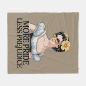 Meer Pride Minder Vooroordelen LGBTQ Trotse Bondge Fleece Deken (Voorkant (Horizontaal))