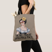 Meer Pride Minder Vooroordelen LGBTQ Trotse Bondge Tote Bag (Dichtbij)