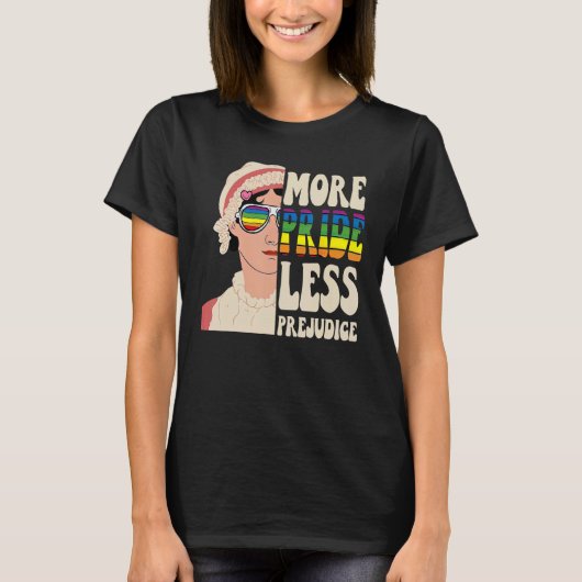 Meer Pride Minder Vooroordelen, Pansexual Pride, R T-shirt (Voorkant)
