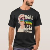 Meer Pride Minder Vooroordelen, Pansexual Pride, R T-shirt (Voorkant)