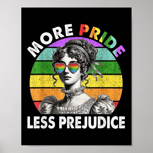 Meer Pride Minder Vooroordelen Pride Maand LGBTQ G Poster (Voorkant)