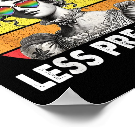 Meer Pride Minder Vooroordelen Pride Maand LGBTQ G Poster (Hoek)