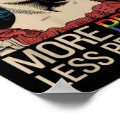 Meer Pride Minder Vooroordelen Pride Maand LGBTQ Poster (Hoek)