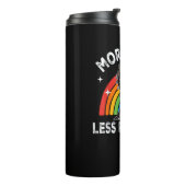 Meer Pride Minder Vooroordelen Regenboog LGBT Homo Thermosbeker (Gedraaid links)