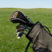 Meer Pride Minder Vooroordelen Retro Rainbow Pride Golfheadcover (Insitu)