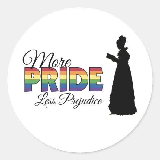 Meer Pride Minder Vooroordelen sticker (Voorkant)