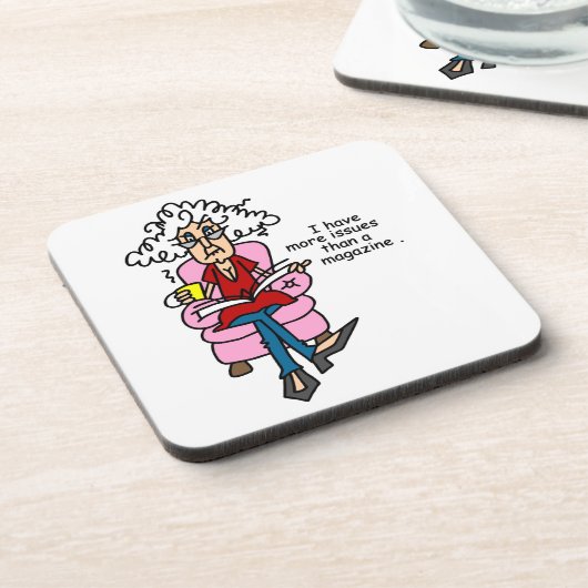 Meer problemen dan een Humor van een magazine Bier Onderzetter (Linkerzijde)