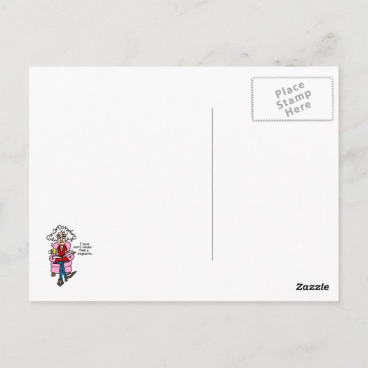 Meer problemen dan een Humor van een magazine Briefkaart (Achterkant)