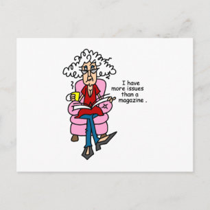 Meer problemen dan een Humor van een magazine Briefkaart
