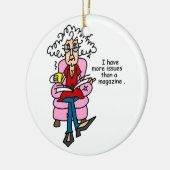 Meer problemen dan een Humor van een magazine Keramisch Ornament (Links)