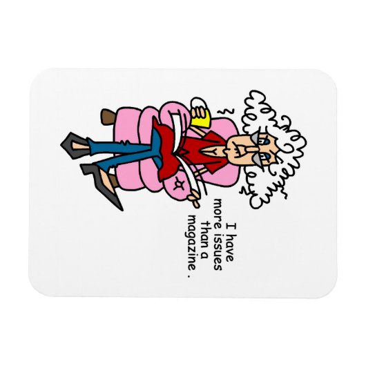 Meer problemen dan een Humor van een magazine Magneet (Horizontaal)