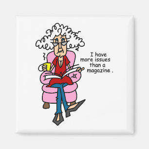Meer problemen dan een Humor van een magazine Magneet