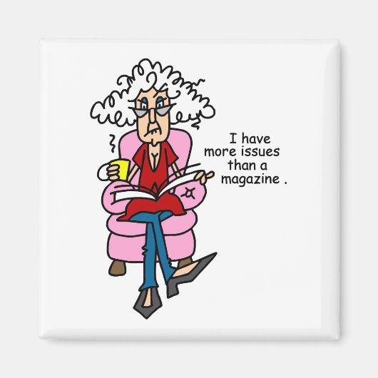 Meer problemen dan een Humor van een magazine Magneet (Voorkant)