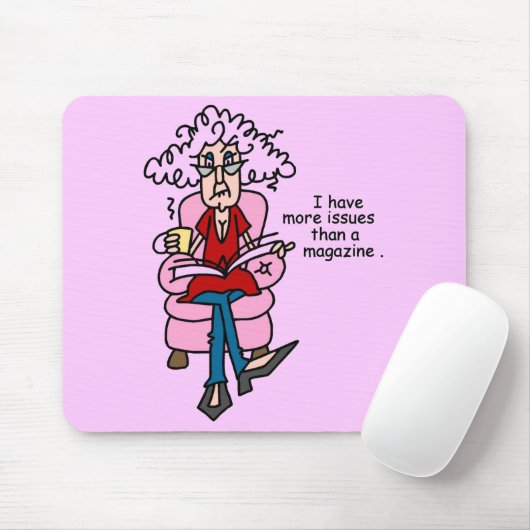 Meer problemen dan een Humor van een magazine Muismat (Met muis)