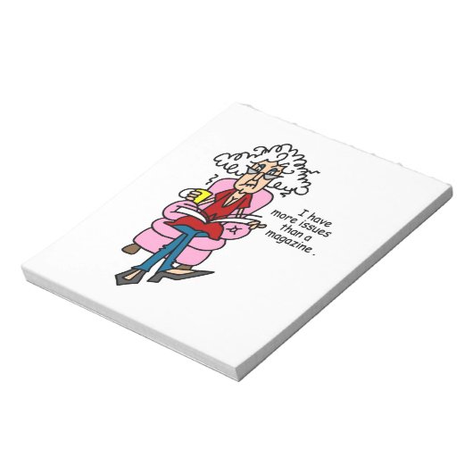 Meer problemen dan een Humor van een magazine Notitieblok (Linkerzijde)