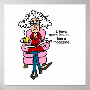 Meer problemen dan een Humor van een magazine Poster