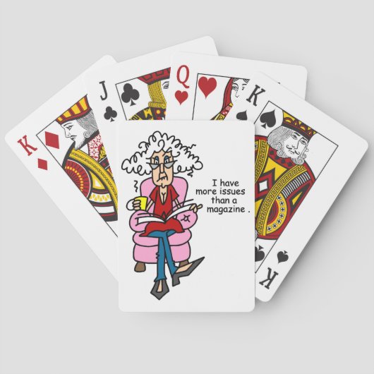 Meer problemen dan een Humor van een magazine Speelkaarten (Achterkant)