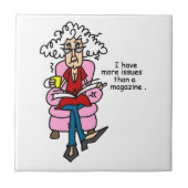 Meer problemen dan een Humor van een magazine Tegeltje (Voorkant)