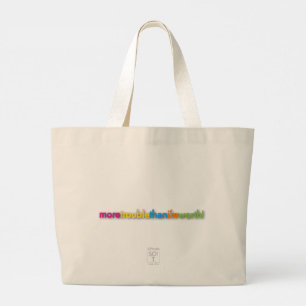 meer problemen dan ik waard ben! grote boodschappe tote bag
