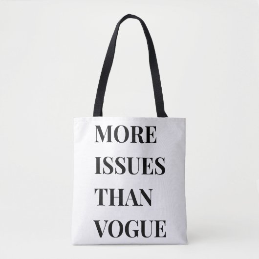 Meer problemen dan Vogue Tote Bag (Voorkant)