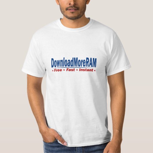 Meer RAM downloaden T-shirt (Voorkant)