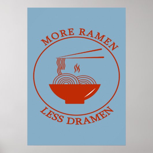Meer Ramen Minder Dramen Poster (Voorkant)