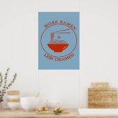 Meer Ramen Minder Dramen Poster (Keuken)