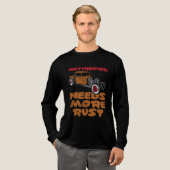 Meer Rat Rat Rod met roestwijziging nodig Tri-Blend Shirt (Voorkant)