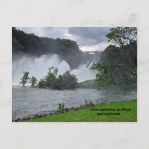 meer raystown spillway pennsylvania briefkaart