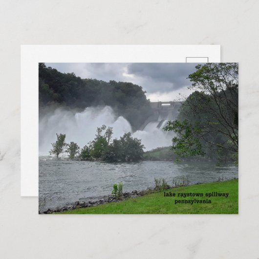 meer raystown spillway pennsylvania briefkaart (Voorkant / Achterkant)