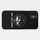 Meer rechtervleugelvlieger Cfi-instructeur Pilot-C Case-Mate iPhone Case (Achterkant (horizontaal))