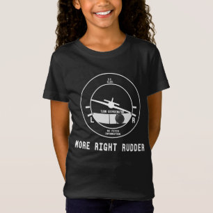 Meer rechtervleugelvlieger Cfi-instructeur Pilot-C T-shirt