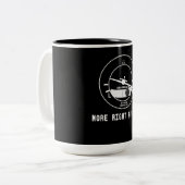 Meer rechtervleugelvlieger Cfi-instructeur Pilot-C Tweekleurige Koffiemok (Voorkant links)