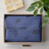 Meer Red en Navy Nautical Series Design 13 Tissuepapier (Geschenk)