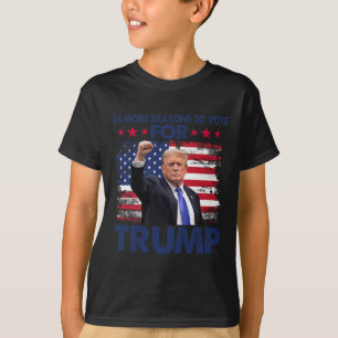 Meer redenen om te stemmen voor Trump veroordeelde T-shirt