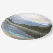 Meer reflectie papieren bordje (Gekanteld)